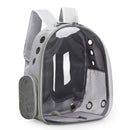(BLUE)Replacement Transparent Pet Backpack with Zipper Closure - Heavy-Duty Structure, Ventilated and Padded Lining - Portable Travel Carrier for Cats, Small Dogs, Airplanes, Trains, Cars - Safe and Comfortable Carrier Backpack for Busy Pet Owners - Ideal