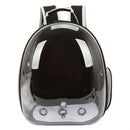 (BLUE)Replacement Transparent Pet Backpack with Zipper Closure - Heavy-Duty Structure, Ventilated and Padded Lining - Portable Travel Carrier for Cats, Small Dogs, Airplanes, Trains, Cars - Safe and Comfortable Carrier Backpack for Busy Pet Owners - Ideal