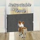 Expandable Pet Fence, made of PVC mesh material, easy to install, suitable for small dogs, cats, and various pets. No-drilling design effectively prevents pets from escaping, making it an ideal choice for stairs, corridors, and doorways.  （BLACK）