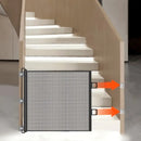 Expandable Pet Fence, made of PVC mesh material, easy to install, suitable for small dogs, cats, and various pets. No-drilling design effectively prevents pets from escaping, making it an ideal choice for stairs, corridors, and doorways.  （BLACK）