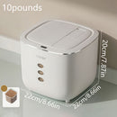 10LB Sealed Pet Food Storage Container | Heavy-Duty Square PP Dispenser with Flip Lid, Easy to Clean, Suitable for Kitchen Pantry