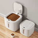 10LB Sealed Pet Food Storage Container | Heavy-Duty Square PP Dispenser with Flip Lid, Easy to Clean, Suitable for Kitchen Pantry