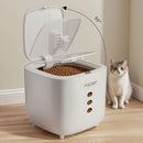 10LB Sealed Pet Food Storage Container | Heavy-Duty Square PP Dispenser with Flip Lid, Easy to Clean, Suitable for Kitchen Pantry