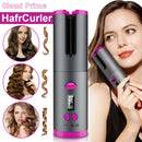 USB LCD Wireless Charging Automatic Portable Hair Curler Smart Home Personal Care Appliance Mini Hair Curling Iron, Stylish Design, Multiple Colors Available