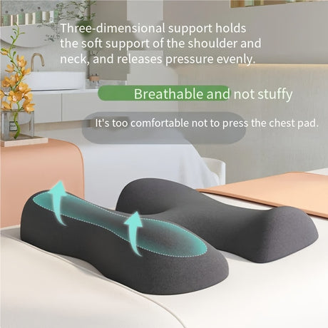 Comfort Zoning, No Fatigue—Ergonomic Beauty Bed Pillow Set（dark gray）