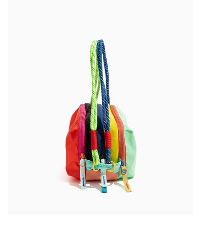 Dopamine Color-Block Cross-Body Bag Travel Bag Fashion Accessory Trendy Bag - Navy - Size routine