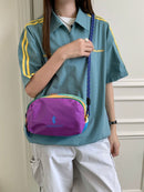 Dopamine Color-Block Cross-Body Bag Travel Bag Fashion Accessory Trendy Bag - Navy - Size routine