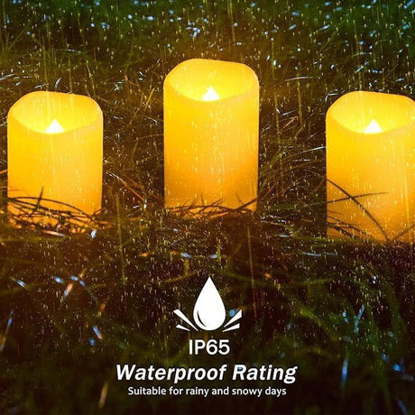 Outdoor LED Candle Battery Operated Candle Patio Decor Garden Lighting Balcony