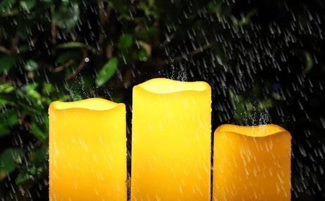 Outdoor LED Candle Battery Operated Candle Patio Decor Garden Lighting Balcony