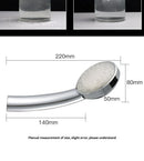 LED Shower Head Battery-Free Shower Head Glowing Shower Head Air Injection - Silver - Size Seven - color variable light