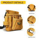 Leather Tool Pouch Tool Storage Australia Adjustable Belt Tool Pouch Fine - Yellow - Size regular