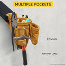 Leather Tool Pouch Tool Storage Australia Adjustable Belt Tool Pouch Fine - Yellow - Size regular