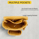 Leather Tool Pouch Tool Storage Australia Adjustable Belt Tool Pouch Fine - Yellow - Size regular