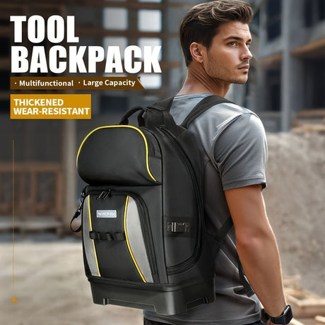 Travel Backpack Oxford Fabric Backpack Durable Backpack Spacious Backpack - Black - Size regular