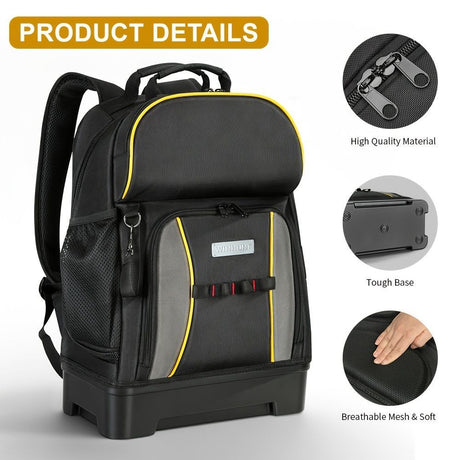 Travel Backpack Oxford Fabric Backpack Durable Backpack Spacious Backpack - Black - Size regular
