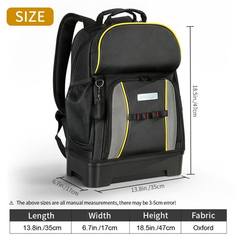 Travel Backpack Oxford Fabric Backpack Durable Backpack Spacious Backpack - Black - Size regular