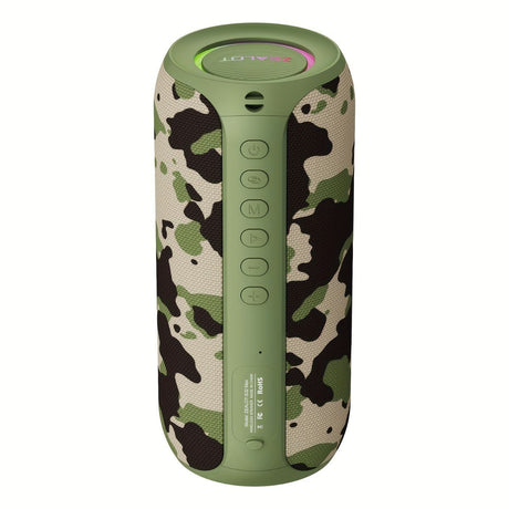 wireless bluetooth speaker, portable speaker, outdoor speaker, waterproof speaker, RGB light speaker, bass heavy speaker, camping speaker, beach speaker, Australia outdoor audio - Green - Size IPX7