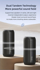 wireless bluetooth speaker, portable speaker, outdoor speaker, waterproof speaker, RGB light speaker, bass heavy speaker, camping speaker, beach speaker, Australia outdoor audio - Green - Size IPX7