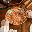 Ceramic Dinner Plates 4-Piece Set Unique Design High-Quality Ceramic Versatile - Multi - Size Pack of 4 pieces
