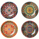 Ceramic Dinner Plates 4-Piece Set Unique Design High-Quality Ceramic Versatile - Multi - Size Pack of 4 pieces