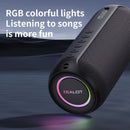 wireless bluetooth speaker, portable speaker, outdoor speaker, waterproof speaker, RGB light speaker, bass heavy speaker, camping speaker, beach speaker, Australia outdoor audio - Navy - Size IPX7