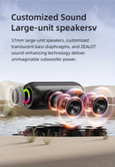 wireless bluetooth speaker, portable speaker, outdoor speaker, waterproof speaker, RGB light speaker, bass heavy speaker, camping speaker, beach speaker, Australia outdoor audio - Navy - Size IPX7