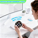 4-in-1 Electronic Tic Tac Toe Game: AI Battle, Two-Player Mode, Memory & Speed Challenge | Handheld Portable Game Console, Suitable for Both Kids and Adults (Batteries Not Included)（WHITE）