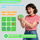 4-in-1 Electronic Tic Tac Toe Game: AI Battle, Two-Player Mode, Memory & Speed Challenge | Handheld Portable Game Console, Suitable for Both Kids and Adults (Batteries Not Included)（WHITE）