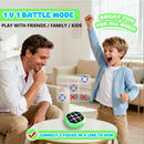 4-in-1 Electronic Tic Tac Toe Game: AI Battle, Two-Player Mode, Memory & Speed Challenge | Handheld Portable Game Console, Suitable for Both Kids and Adults (Batteries Not Included)（WHITE）