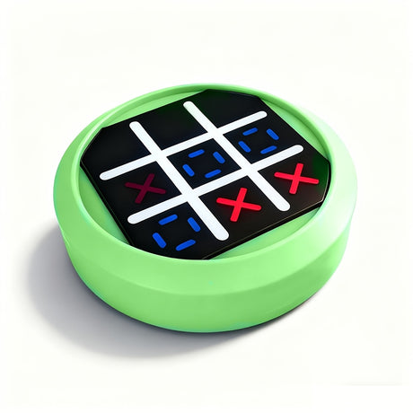 4-in-1 Electronic Tic Tac Toe Game: AI Battle, Two-Player Mode, Memory & Speed Challenge | Handheld Portable Game Console, Suitable for Both Kids and Adults (Batteries Not Included)（WHITE）