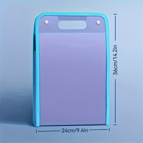 13-Pocket Accordion File Folder — A4 Portable Vertical Folding Organizer with Index Tabs, Suitable for School, Office, Student, and Professional Document Organization, Made of High-Clarity Waterproof Material, Expandable Multi-Functional File Pouch（GREEN）