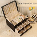 Pink High-end Jewelry Storage Box for Necklaces, Earrings, Ear Studs, Bracelets, Rings, Exquisite Accessories, Gold, and Jewelry – Large Capacity, Ideal as a Gift for Mother’s Day, Father’s Day, Teacher’s Day, Halloween, Thanksgiving, and Christmas.