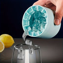 1 pc blue Silicone Ice Cube Cup – Freezable & Reusable Ice Maker, Perfect for Home, Bar, Pub, Club, and Outdoor Summer Drinks in Light Blue, Ideal for Cocktails and Fresh Fruit Infusions