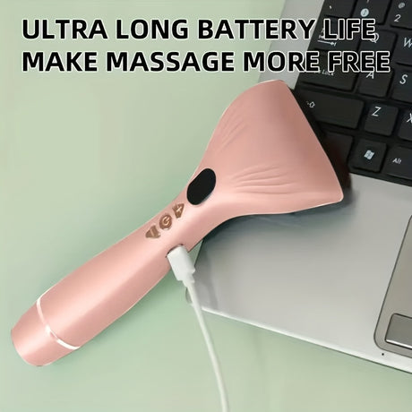 USB Electric Gua Sha Massager, Electric Massager, Heated Vibration Gua Sha Board, Suitable for Neck, Shoulder, and Back Massage Tools, Ideal for Beauty/Daily Relaxation, Home Personal Care Tool（green）