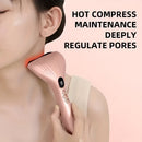 USB Electric Gua Sha Massager, Electric Massager, Heated Vibration Gua Sha Board, Suitable for Neck, Shoulder, and Back Massage Tools, Ideal for Beauty/Daily Relaxation, Home Personal Care Tool（WHITE）