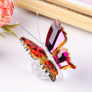 brown powder**"Crystal Wing Radiance" | 5.5cm Gradient Crystal Butterfly Sculpture — Poetry Captured in a Moment, an Eternal Gift Illuminating Space and Heart**