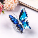 purple fantasy**"Crystal Wing Radiance" | 5.5cm Gradient Crystal Butterfly Sculpture — Poetry Captured in a Moment, an Eternal Gift Illuminating Space and Heart**