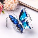 green fruit butterfly**"Crystal Wing Radiance" | 5.5cm Gradient Crystal Butterfly Sculpture — Poetry Captured in a Moment, an Eternal Gift Illuminating Space and Heart**