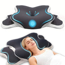 Side Sleeper Neck Pillow | Odor-Free, Light Beige Friendly Design, Comfortable Sleep Posture, Polyester Material, Hand Wash Only