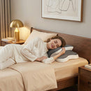 Side Sleeper Neck Pillow | Odor-Free, Light Beige Friendly Design, Comfortable Sleep Posture, Polyester Material, Hand Wash Only