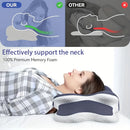 Side Sleeper Neck Pillow | Odor-Free, Light Beige Friendly Design, Comfortable Sleep Posture, Polyester Material, Hand Wash Only