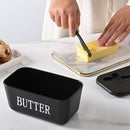 GREEN **Food-Grade PP Large Butter Keeper with Cutting Blade | Airtight, Drying-Resistant, Easy to Slice – Long-Lasting Freshness, Your Kitchen & Baking Essential Helper**