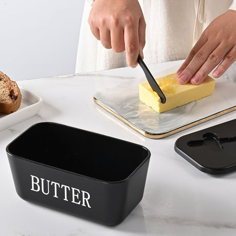 GREEN **Food-Grade PP Large Butter Keeper with Cutting Blade | Airtight, Drying-Resistant, Easy to Slice – Long-Lasting Freshness, Your Kitchen & Baking Essential Helper**