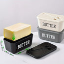 GREEN **Food-Grade PP Large Butter Keeper with Cutting Blade | Airtight, Drying-Resistant, Easy to Slice – Long-Lasting Freshness, Your Kitchen & Baking Essential Helper**