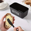 GREEN **Food-Grade PP Large Butter Keeper with Cutting Blade | Airtight, Drying-Resistant, Easy to Slice – Long-Lasting Freshness, Your Kitchen & Baking Essential Helper**