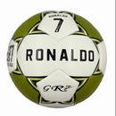 A local gold color matching size5 football, PU fitting material, Christmas Boxing Day gift, including pump+air needle+net bag set,soccer