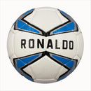 A blue windmill size5 football, PU fit material, wear-resistant and explosion-proof, including pump+air needle+net bag, Christmas Boxing Day gift,soccer