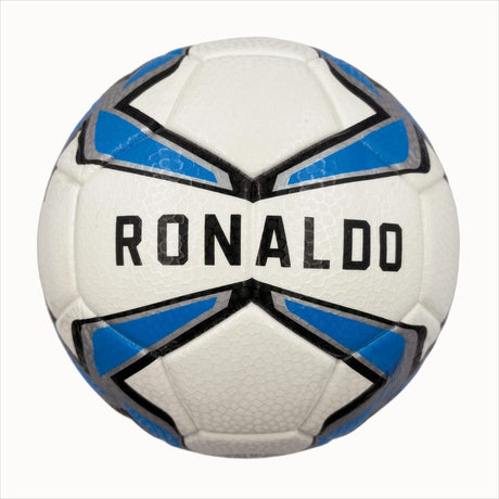 A blue windmill size5 football, PU fit material, wear-resistant and explosion-proof, including pump+air needle+net bag, Christmas Boxing Day gift,soccer