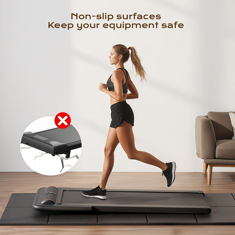 Thickened Foldable Fitness Mat｜Anti-Slip Home Exercise Mat for Treadmill and Yoga, Multi-Functional Silent Floor Protector