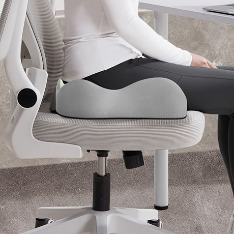 black**Waist Support and Seat Cushion Combo: Scientifically Supports the Back, Breathable and Pressure-Relieving, Comfortable for 8 Hours of Sitting**